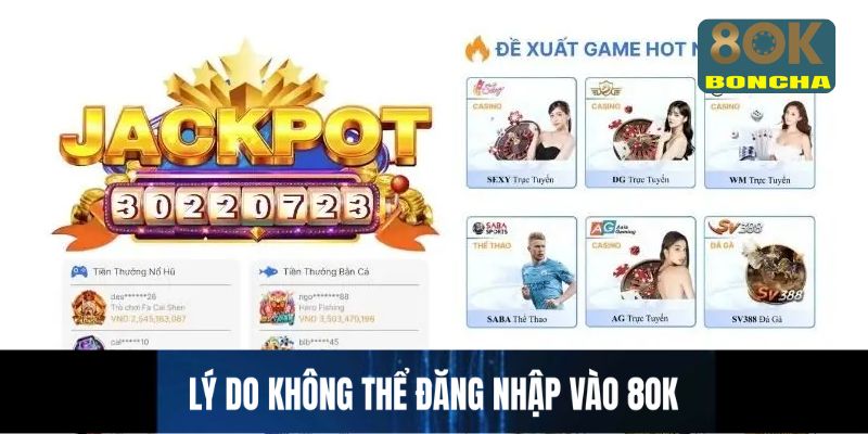 Lý do không thể đăng nhập vào 8OK